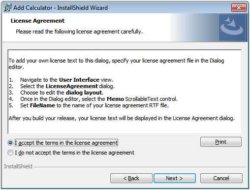 License Agreement